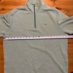 Vineyard Vines Men's Sage Zip-Up Sweater